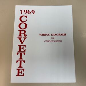 Corvette Wiring Diagrams Book - Red and White